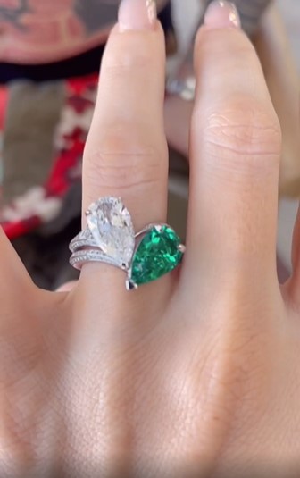 The ring Machine Gun Kelly Used To Propose To Megan Fox