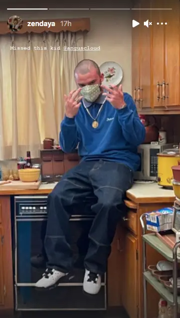 Agnus Cloud on the sets of 'Euphoria'