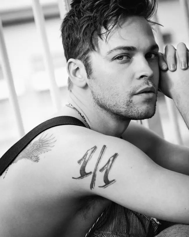 Alexander Calvert captured by rumored wife Berman for Boys by Girls magazine.