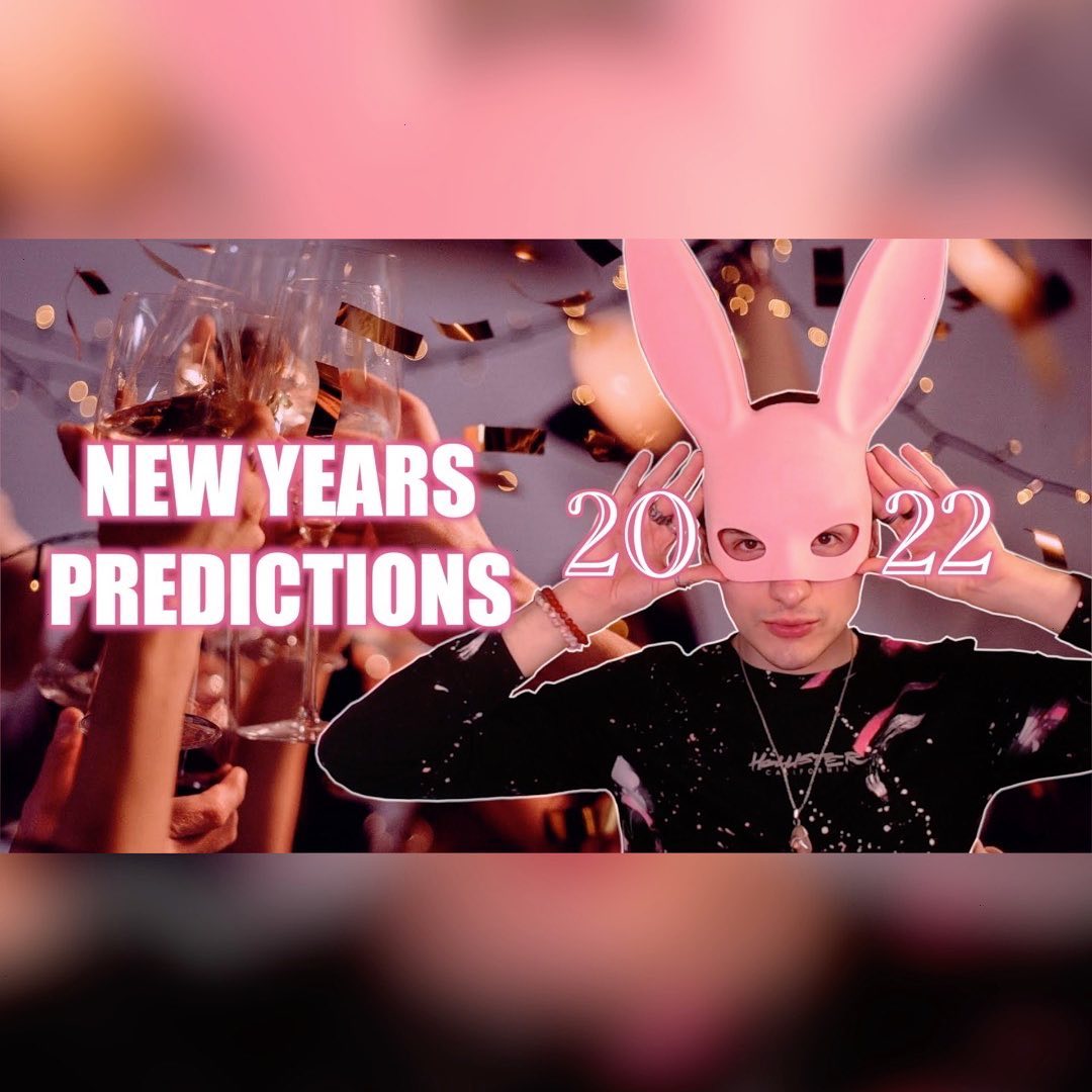 Thumbnail for the psychic's YouTube video where he uploaded his 2022 predictions.