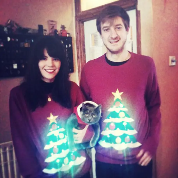 Arthur Darvill with wife Ines De Clercq in December 2012.