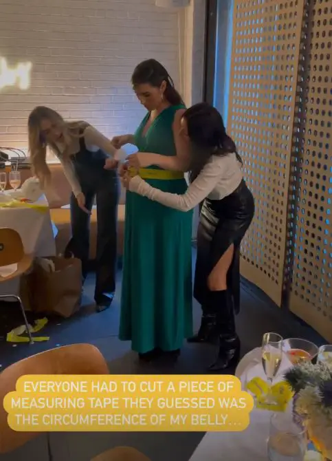 Ashley Iaconetti and her guests played a guessing game at her baby shower party.