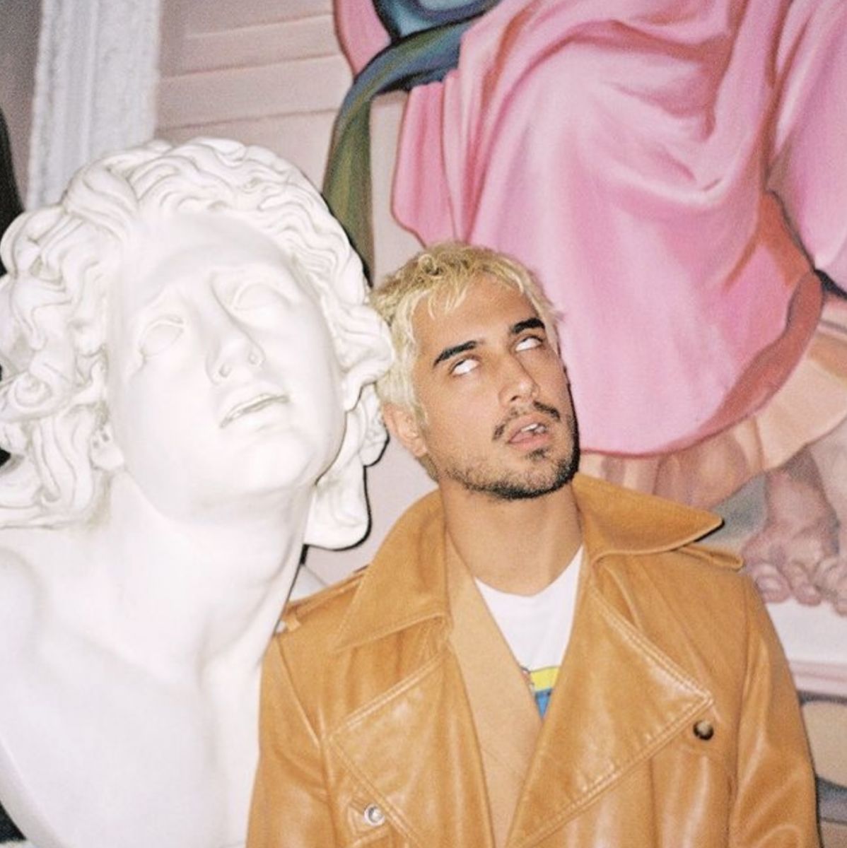 Avan Jogia promoting a charity art auction to fund art therapy for kids with ADHD