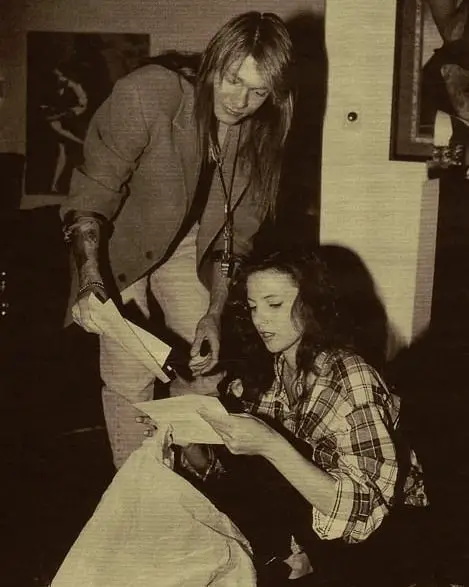 Axl Rose with his ex wife Erin Everly 