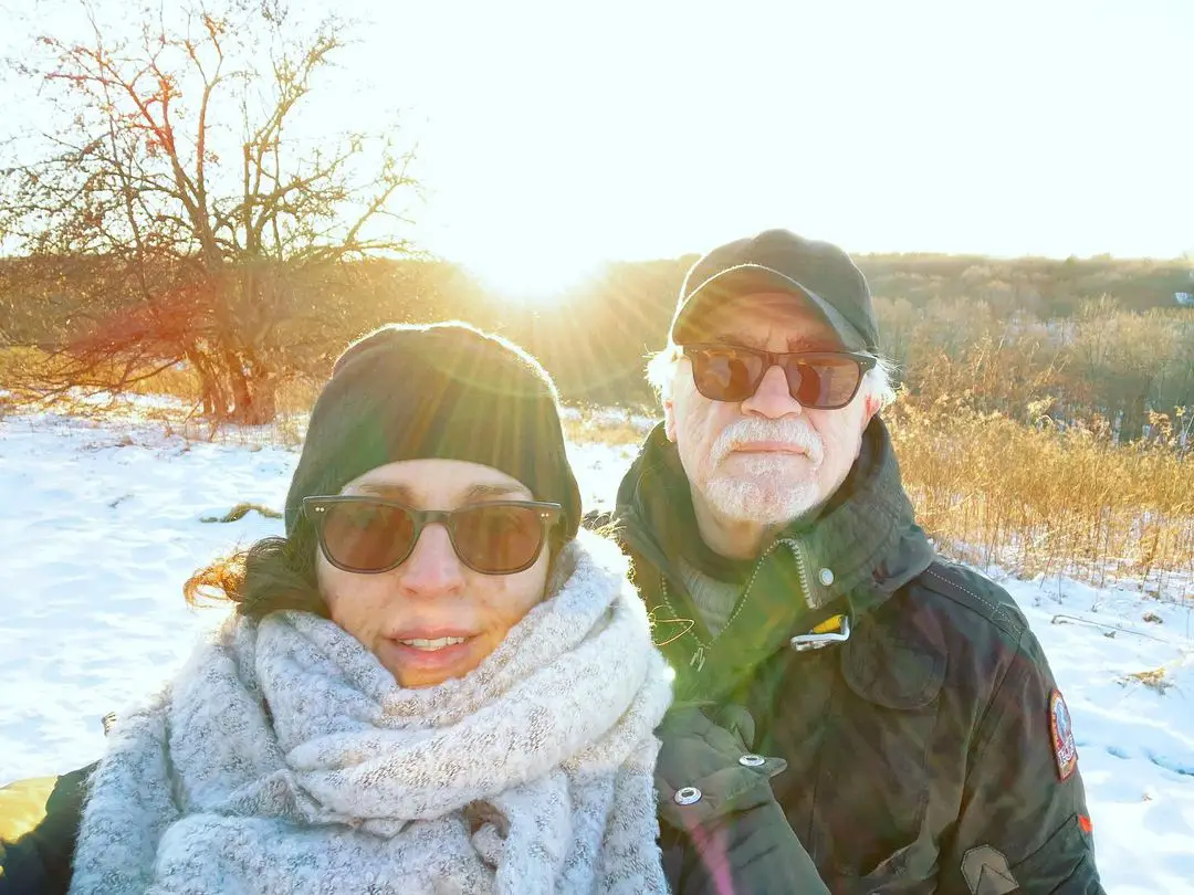 Brian Cox and his wife Nicole Ansari clicked at PS21: Performance Spaces for the 21st Century.