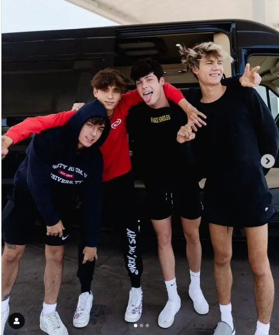 Jaden Hossler and Josh Richards with the Sway Boys