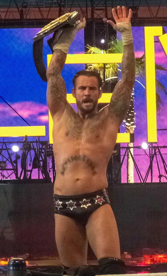 CM Punk in WrestleMania.