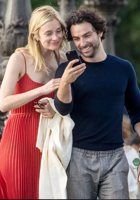 Caitlin Fitzgerald and her husband, Aidan Turner.