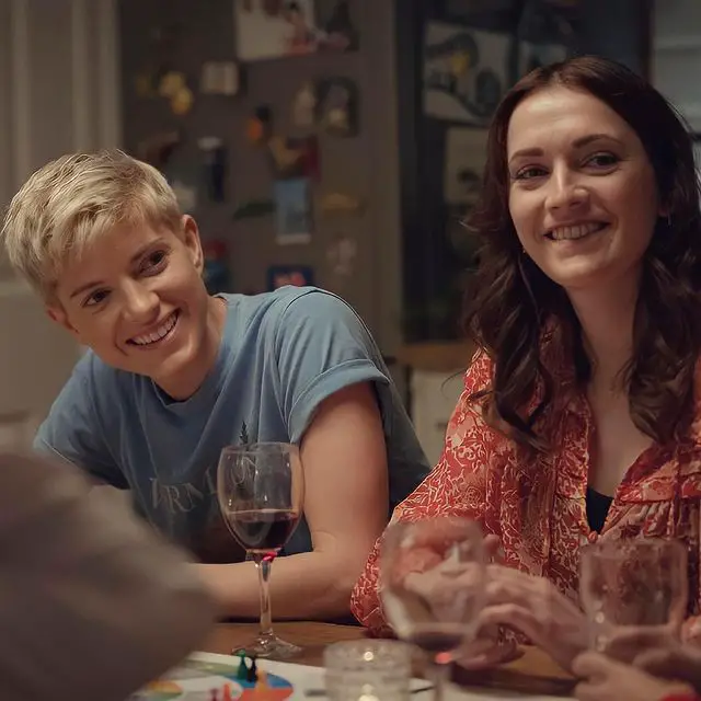 Charlotte Ritchie with on-screen partner Mae Martin in 'Feel Good.'