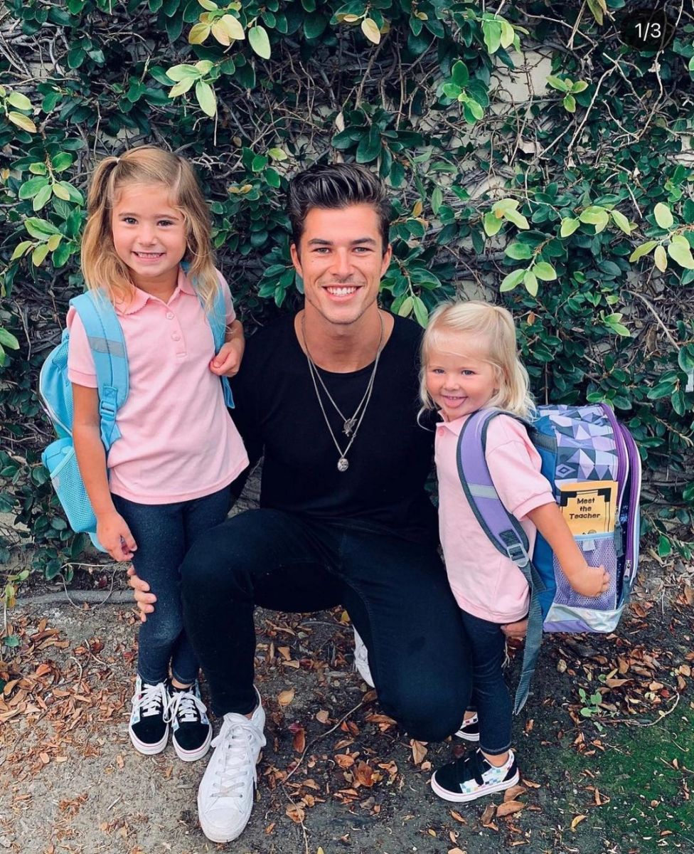 Chase Mattson with his two daughters.