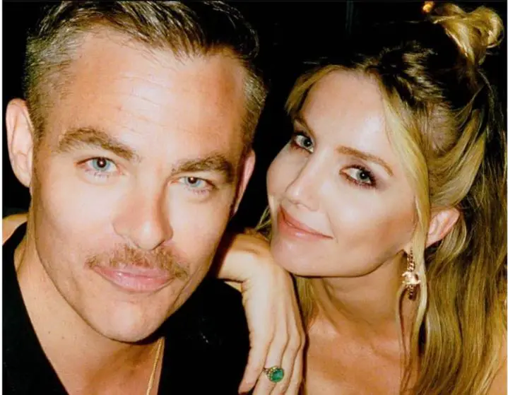 Chris Pine and Annabelle Wallis together