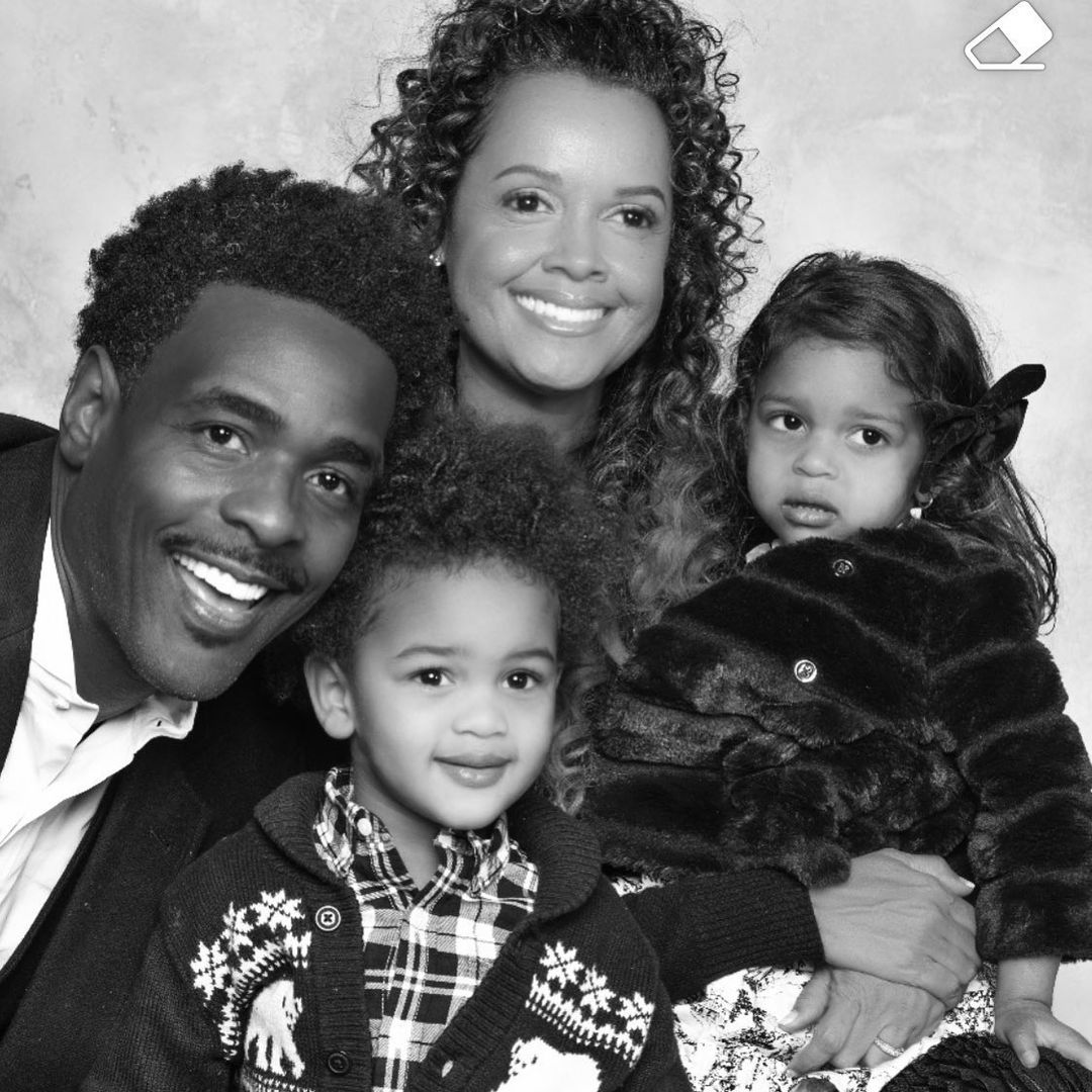 The Webber family posing for a photo. 