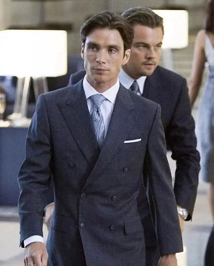 Cillian Murphy on Inception with Leonardo Di Caprio.