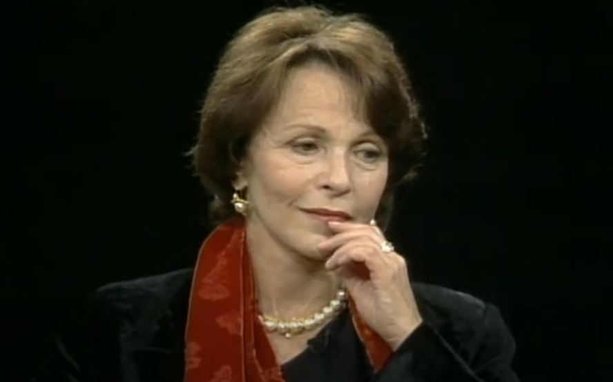 Claire Bloom during an interview with Charlie Rose