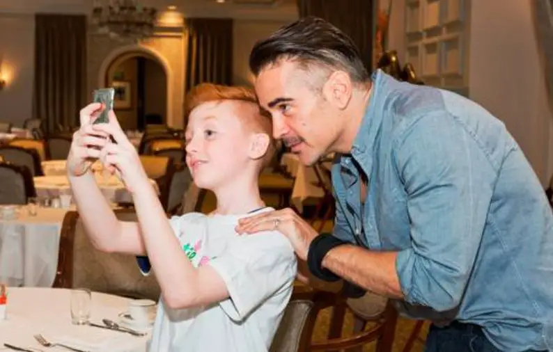 Colin Farrell with his son James Padraig Farrell