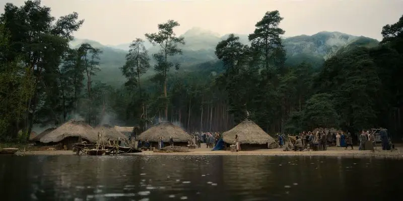 Picture of Nimue's Celtic village was filmed on Freshan Little Pond