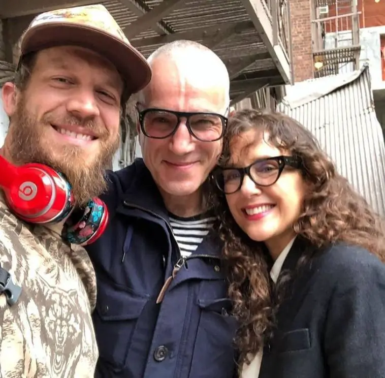 Daniel Day-Lewis and his wife with Russel Havard