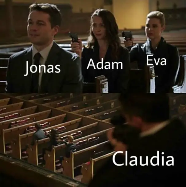 Dark Netflix meme about Claudia 