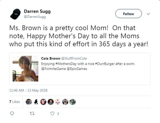 Darren Sugg Bio Reveals Essential Details Fortnite Director Family - family life rare twitter exchange between darren and his mama sugg photo darren sugg s twitter