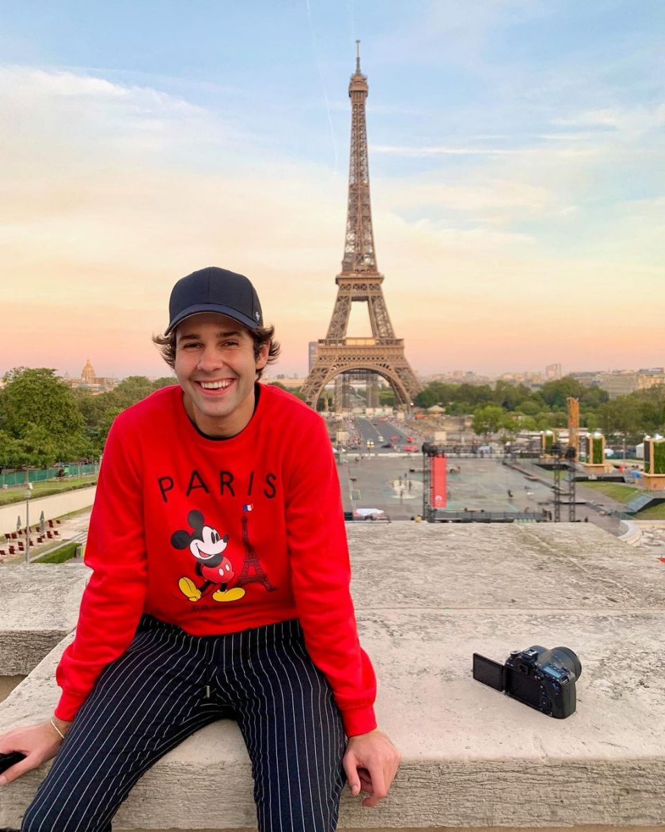 David Dobrik in Paris. 
