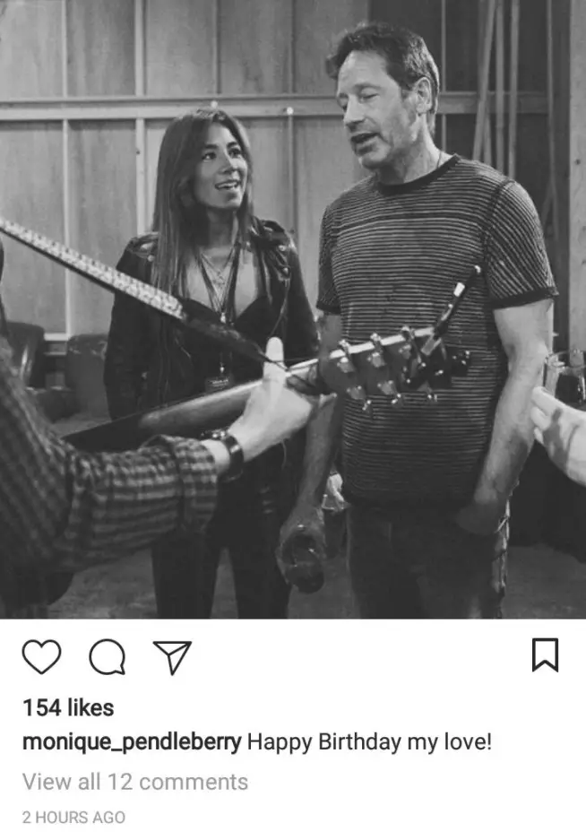 David Duchovny's past girlfriend Monique Pendleberry wishes him on his birthday.