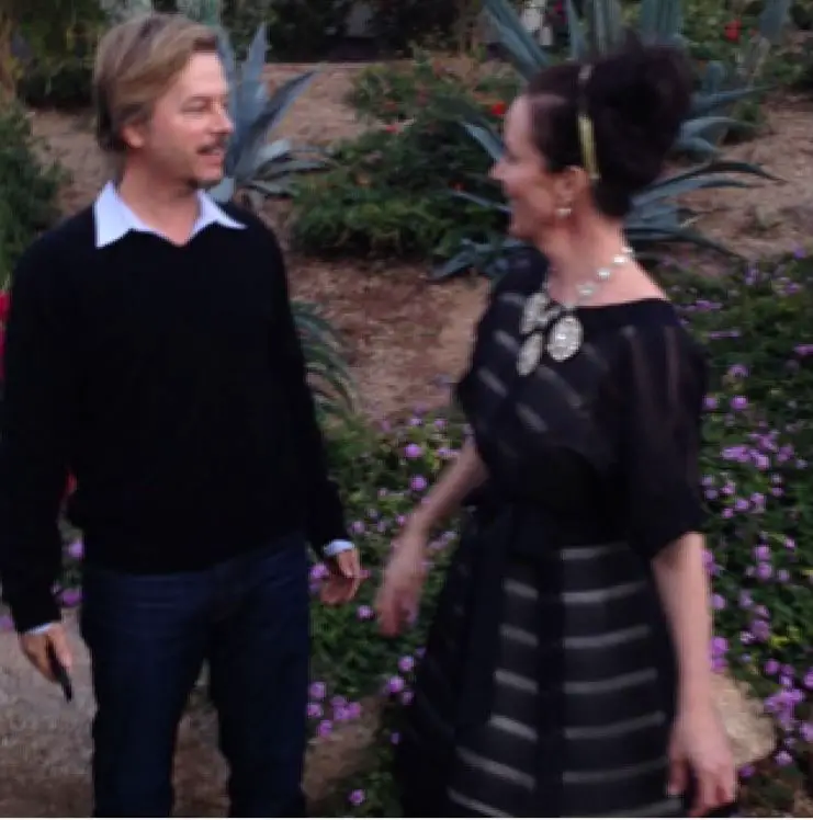 David Spade with sister-in-law Kate Spade