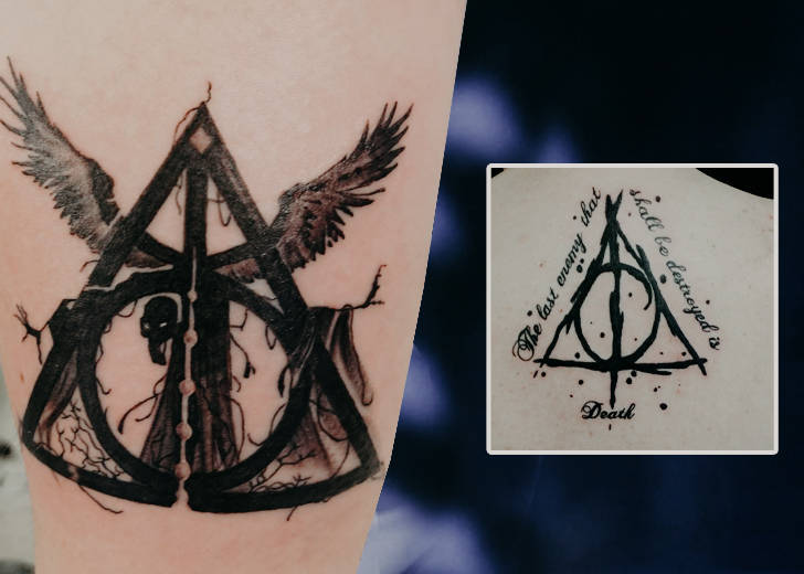 9. "Deathly Hallows tattoo on wrist" - wide 4