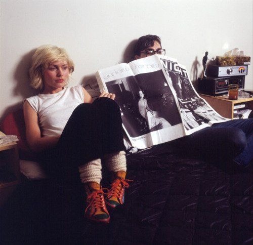 Debbie Harry with her former partner Chris Stein.