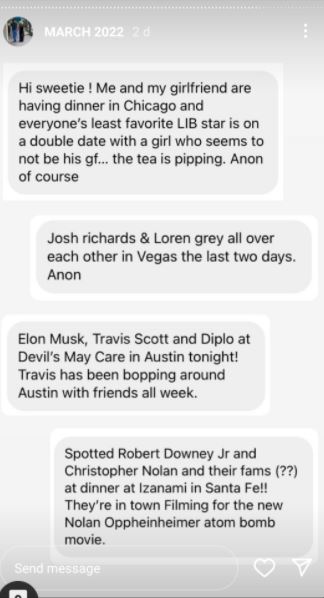 Deuxmoi's post on Loren Gray and Josh Richards