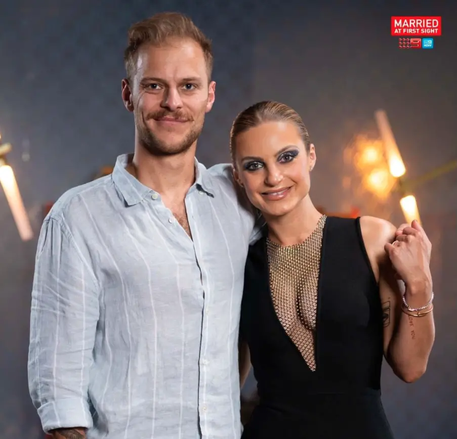 Domenica Calarco and her husband Jack Millar on 'Married at First Sight'