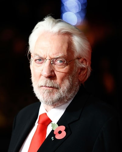 Donald Sutherland at the premiere of The Hunger Games: Mockingjay Part 1.