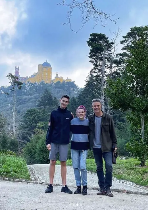 Dylan Neal with his children