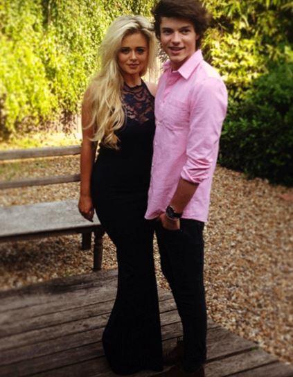 Emily Atack with ex boyfriend Jack Vacher.