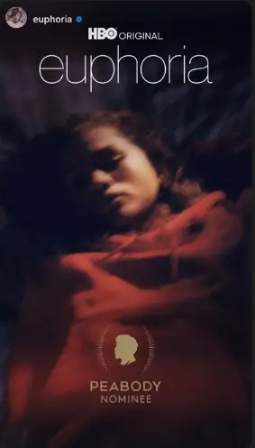 'Euphoria' poster on Zendaya's Instagram story