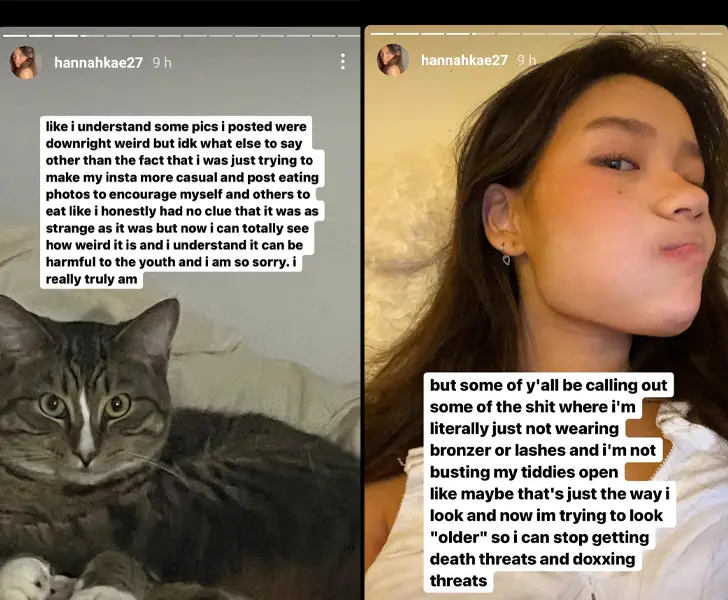 Hannah KaeÂ saying White girls don't get called out for child baiting, but Asian women do