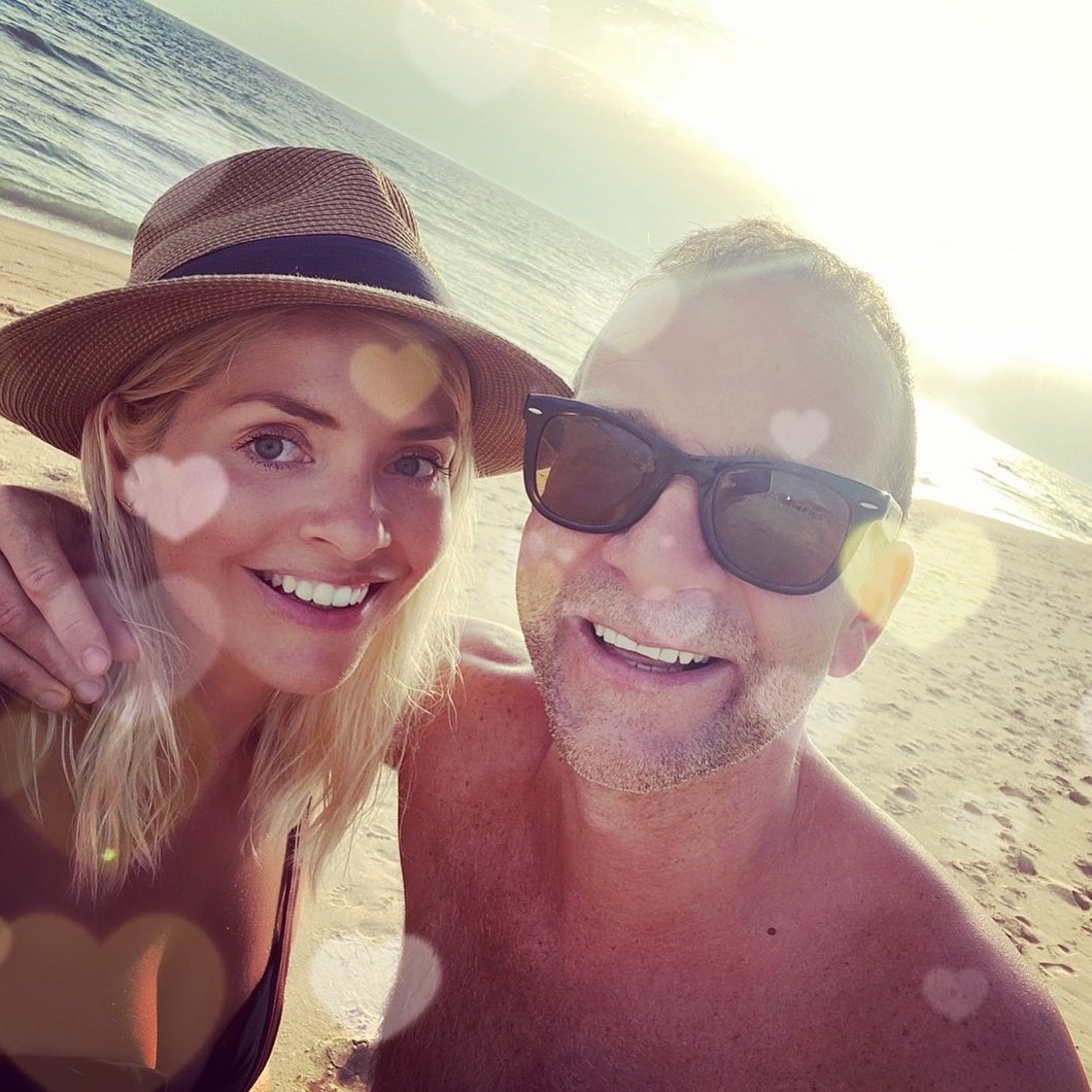 Holly Willoughby with her husband Dan Baldwin.