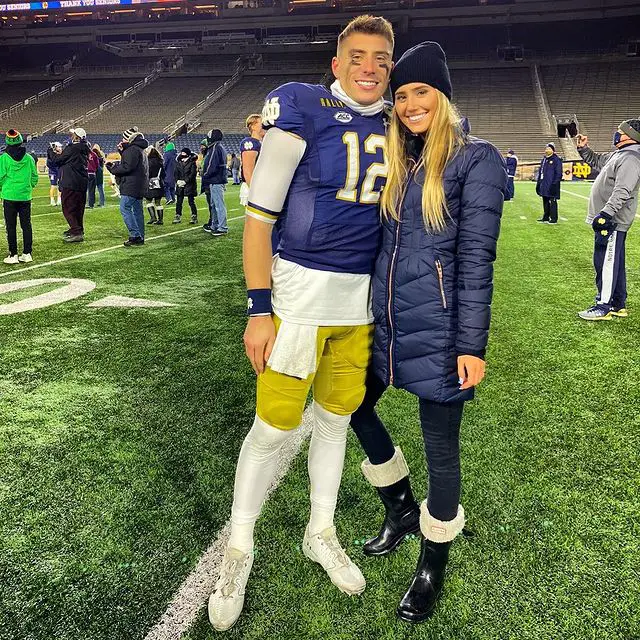 Ian Book’s Girlfriend Consistently Supports Him During Games