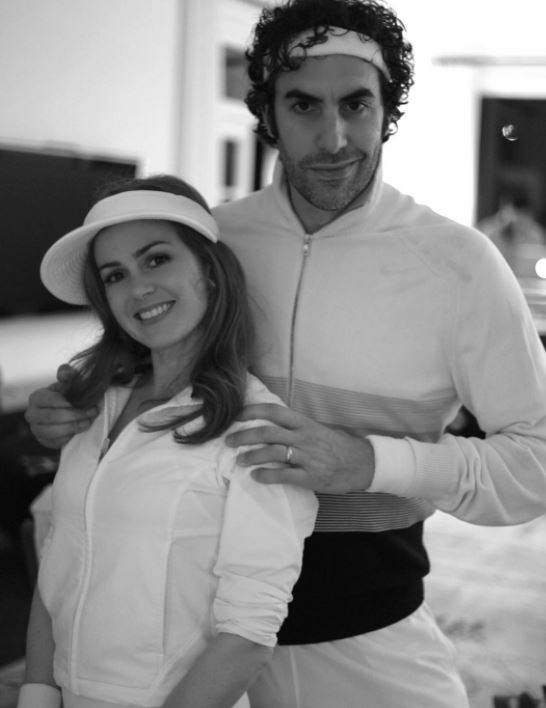 Isla Fisher with husband Sacha Baron Cohen
