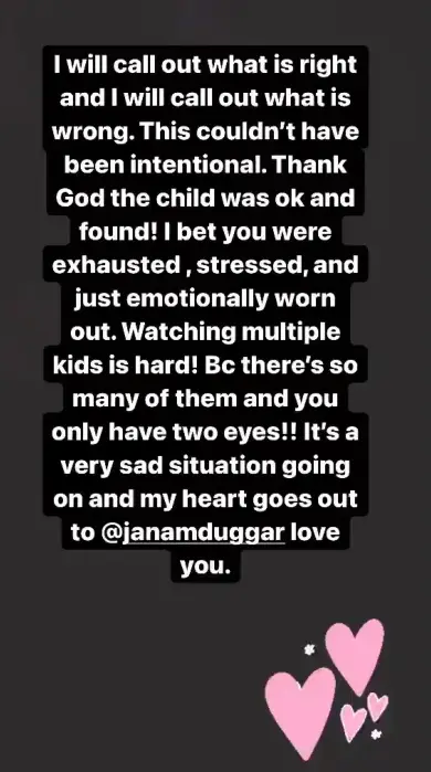 Jana Duggar's siblings supported her during the case.