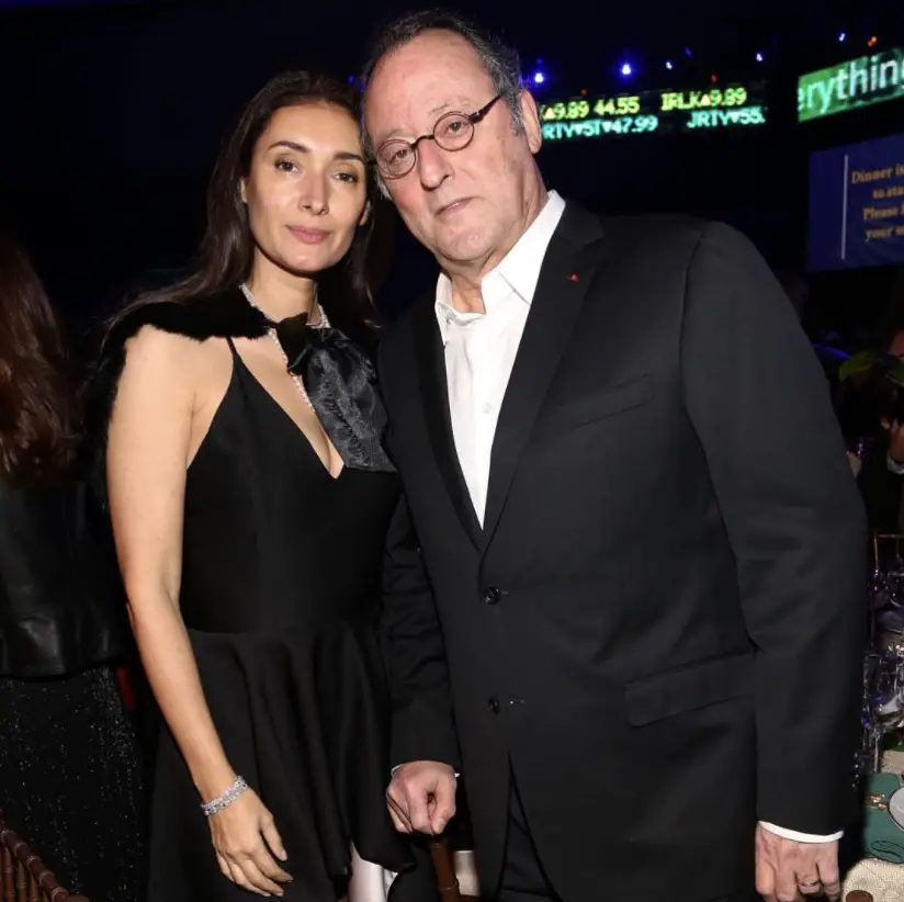 Jean Reno with his third spouse Zofia Borucka