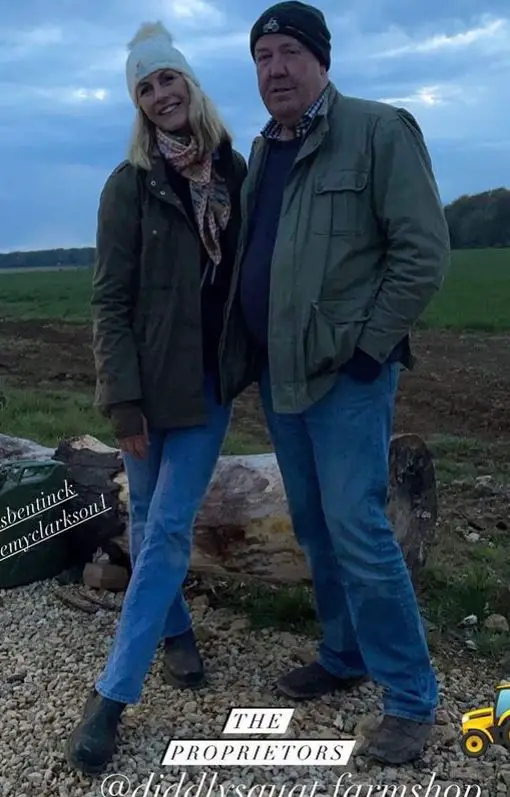 Jeremy Clarkson with his girlfriend, Lisa Hogan