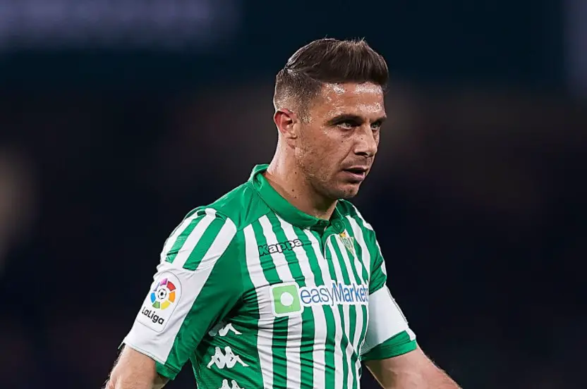 Joaquin-looks-on-during-the-match-between-Real-Betis-and-RCD-Mallorca-in-La-Liga-on-the-21st-of-February-2020