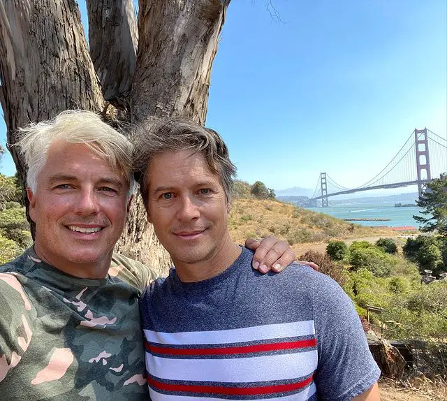 John Barrowman with his husband Scott Gill.