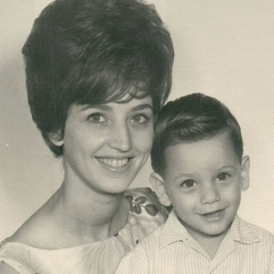 John Stamos with his late mother, Loretta.