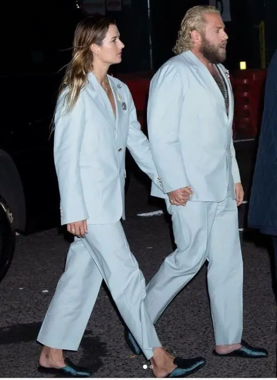 Jonah Hill with his girlfriend Sarah Brady
