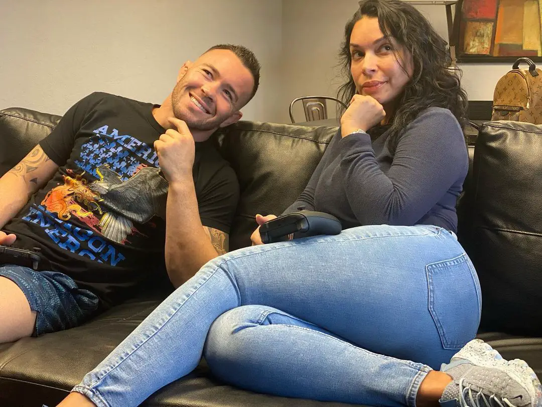 Colby Covington pictured with Jorge Masvidal's alleged wife Maritza Collado.