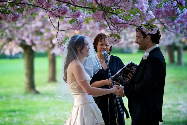 Josh Waitzkin and Desiree Cirfe exchanging their Vows