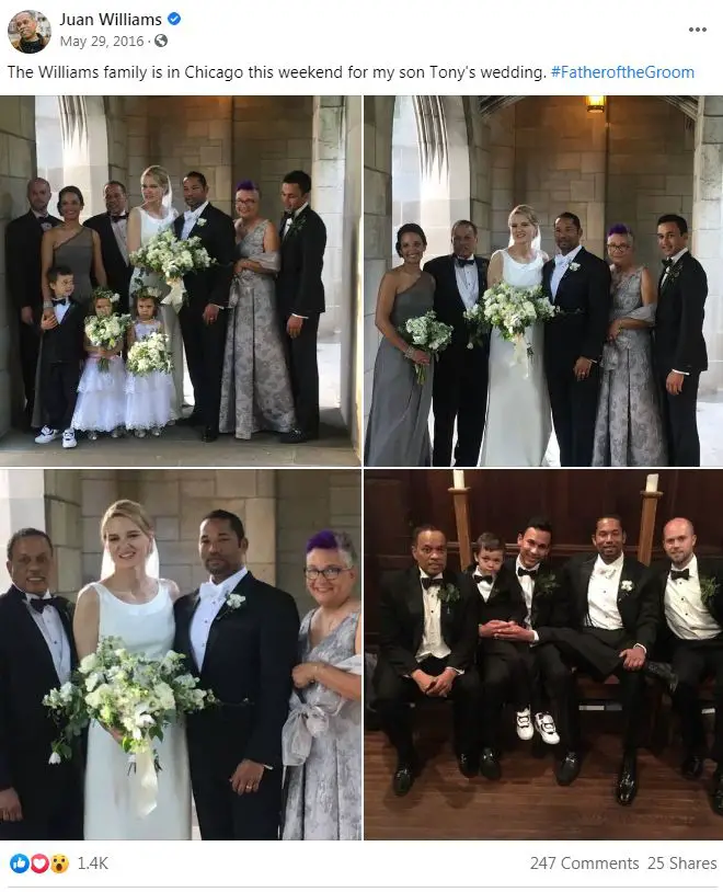 The Williams family in Tony Williams wedding.