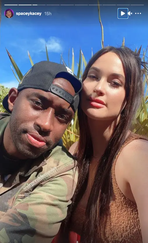 Kacey Musgraves and alleged boyfriend Dr. Gerald Onuoha on her Instagram story