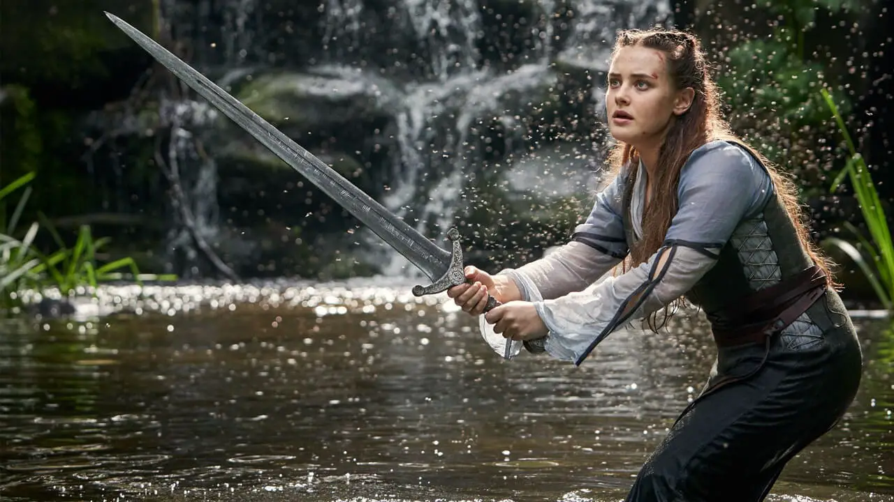 Katherine Langford as Lady of the Lake or Nimue in Netflix series Cursed